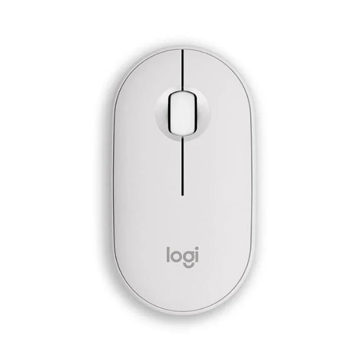 Logitech Pebble 2 M350s Wireless/Bluetooth Mouse - Tonal White - Tashqila Logitech Pebble 2 M350s Wireless/Bluetooth Mouse - Tonal White - Tashqila